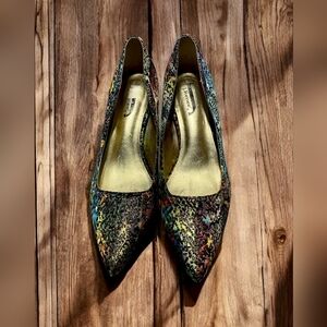 J. Renee Dalorita multi-color metallic heels Pumps Size 7.5M